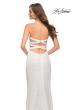 Picture of: Simple Sequin Strapless Dress with Faux Wrap Skirt in White, Style 29681, Detail Picture 6