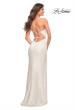 Picture of: Sequin Long Prom Dress with Wrap Style Front in White, Style: 30392, Detail Picture 6