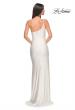 Picture of: Rhinestone One Shoulder Prom Dress with High Slit in White, Style: 31699, Detail Picture 6