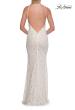 Picture of: Lace Prom Dress with Scalloped Neckline and Open Back in White, Style: 33648, Detail Picture 6