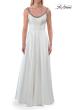 Picture of: Elegant A-Line Evening Gown with Beaded Straps and High Slit in White, Style: 33106, Detail Picture 7