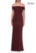 Picture of: Off-the-Shoulder Ruched Jersey Gown in Wine, Style: 33273, Main Picture