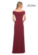 Picture of: Off The Shoulder Jersey Dress with Ruching in Wine, Style: 27959, Detail Picture 4