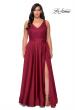 Picture of: A-line Plus Size Dress with Lace Sequin Bodice in Wine, Style: 29004, Detail Picture 4
