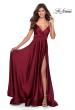 Picture of: Elegant Satin Prom Gown with Empire Waist in Red, Style: 28571, Main Picture