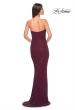 Picture of: Rhinestone Embellished Strapless Ruched Prom Dress in Wine, Style: 32141, Detail Picture 10