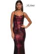 Picture of: Metallic Jersey Dress with Low Back and Ruching in Wine, Style: 32932, Detail Picture 21