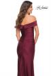 Picture of: Off the Shoulder Elegant Long Evening Gown in Wine, Detail Picture 3