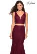 Picture of: Sweetheart Neckline Two Piece Long Lace Prom Dress in Wine, Style: 27262, Detail Picture 5