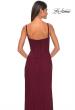 Picture of: Net Jersey Fitted Dress with Ruched Bustier Top in Wine, Style: 32239, Detail Picture 11