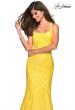 Picture of: Stretch Lace Mermaid Prom Dress with Cut Out Back in Yellow, Style: 27484, Main Picture