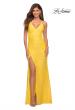 Picture of: Open Back Warp Style Sequin Dress in Bright Colors in Yellow, Main Picture