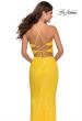 Picture of: Two Piece Sequin Prom Dress with Pyramid Top in Yellow, Style: 28623, Detail Picture 4