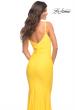 Picture of: Soft Jersey Ruched Dress with Draped Neckline in Yellow, Style: 30626, Detail Picture 4