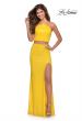 Picture of: Two Piece Sequin Prom Dress with Pyramid Top in Yellow, Style: 28623, Detail Picture 6