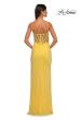 Picture of: Sparkling Long Prom Dress with Rhinestones and Ruching in Yellow , Style: 32578, Detail Picture 6