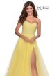 Picture of: Tulle A-line Ball Gown with Net Beaded Bodice in Yellow, Style: 28559, Detail Picture 7