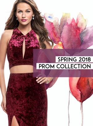 Wine Prom Dress in Velvet La Femme Gown