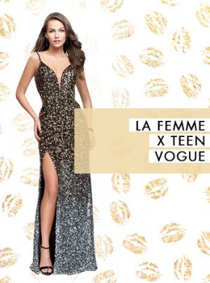 La Femme and Teen Vogue for Prom Dresses 2018 Trends