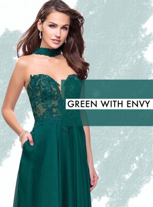 Green Prom Dresses by La Femme for Prom 2018