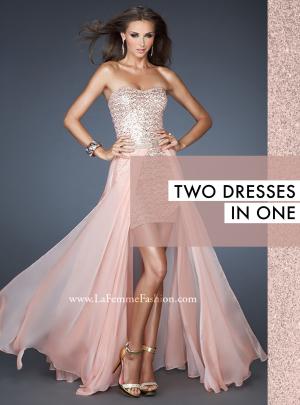 2 Styles in One La Femme Style with Detachable Skirt