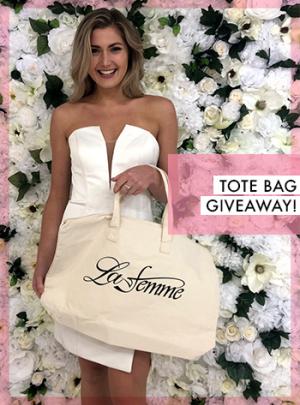 prom giveaway tote bag la-femme