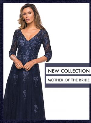 Navy Lace Mother of the Bride Dress