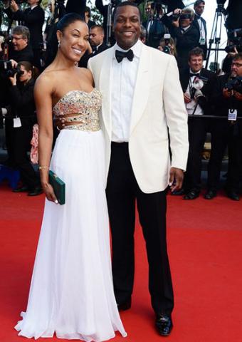 La Femme Style 18602 on Chris Tucker's Date at the 2013 Cannes Film Festival