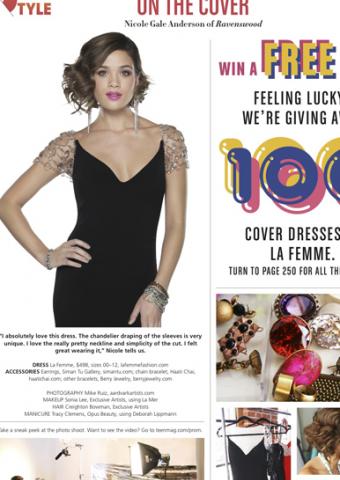 La Femme Style 20025 on Nicole Anderson, part of the 100 Dress Giveaway in TeenPROM 2014 Edition