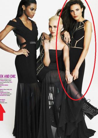 La Femme Style 21141 (right) in Seventeen Magazine Prom 2015 Edition