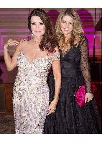 Pandora Vanderpump Sabo in La Femme Style 21539 with her mother Lisa Vanderpump attending The Vanderpump Dog Foundation event 2017