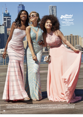 La Femme Style 24180 (left) As Seen In Seventeen Prom 2017, Pg 206