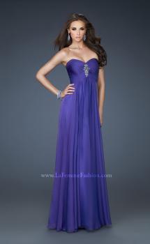Picture of: Chiffon Gown with Sweetheart Neckline and Beading in Purple, Style: 18219, Main Picture