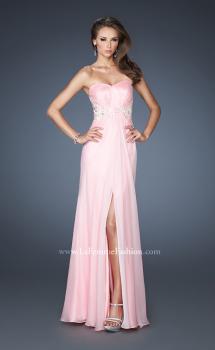 Picture of: Embellished Empire Waist Prom Dress with Lace in Pink, Style: 18494, Main Picture