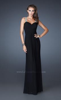 Picture of: Sequined One Shoulder Gown with Sweetheart Neckline in Black, Style: 18698, Main Picture