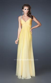 Picture of: Long Ombre Prom Dress with Sweetheart Neckline in Yellow, Style: 18732, Main Picture