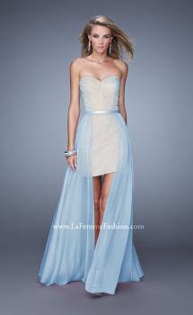 Picture of: Embellished Cocktail Dress with Detachable Chiffon Skirt in Blue, Style: 20446, Main Picture