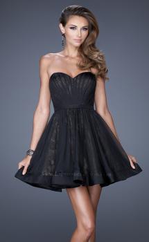 Picture of: Sweetheart Neckline Cocktail Dress with Lace in Black, Style: 20563, Main Picture