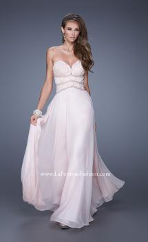 Picture of: Embellished Strapless Gown with Sweetheart Neck in Pink, Style: 20743, Main Picture