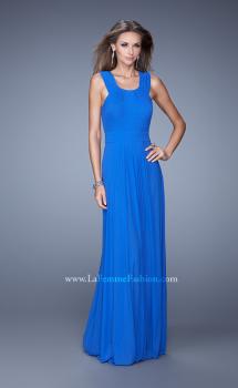 Picture of: Long Prom Dress with Adjustable Straps in Blue, Style: 20765, Main Picture