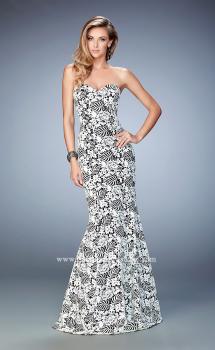Picture of: Lace Mermaid Prom Gown with Sweetheart Neckline in Print, Style: 22219, Main Picture