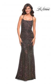 Picture of: Unique Soft Sequin Dress in Black in Black, Style: 30765, Main Picture
