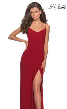 Picture of: Long Sequined Dress with Sweetheart Neckline in Deep Red, Style: 27879, Main Picture