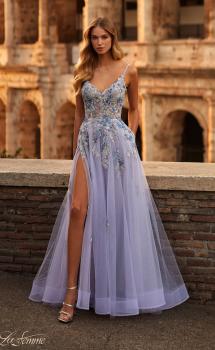 Picture of: Two Tone Lace Embellished Tulle Prom Dress in Lavender, Style: 32288, Main Picture