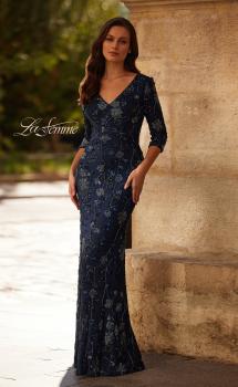 スーツ・フォーマル・ドレス LE'RURE Plume broderie balloon dress Mother of the Bride Dress Style #33092 | La Femme